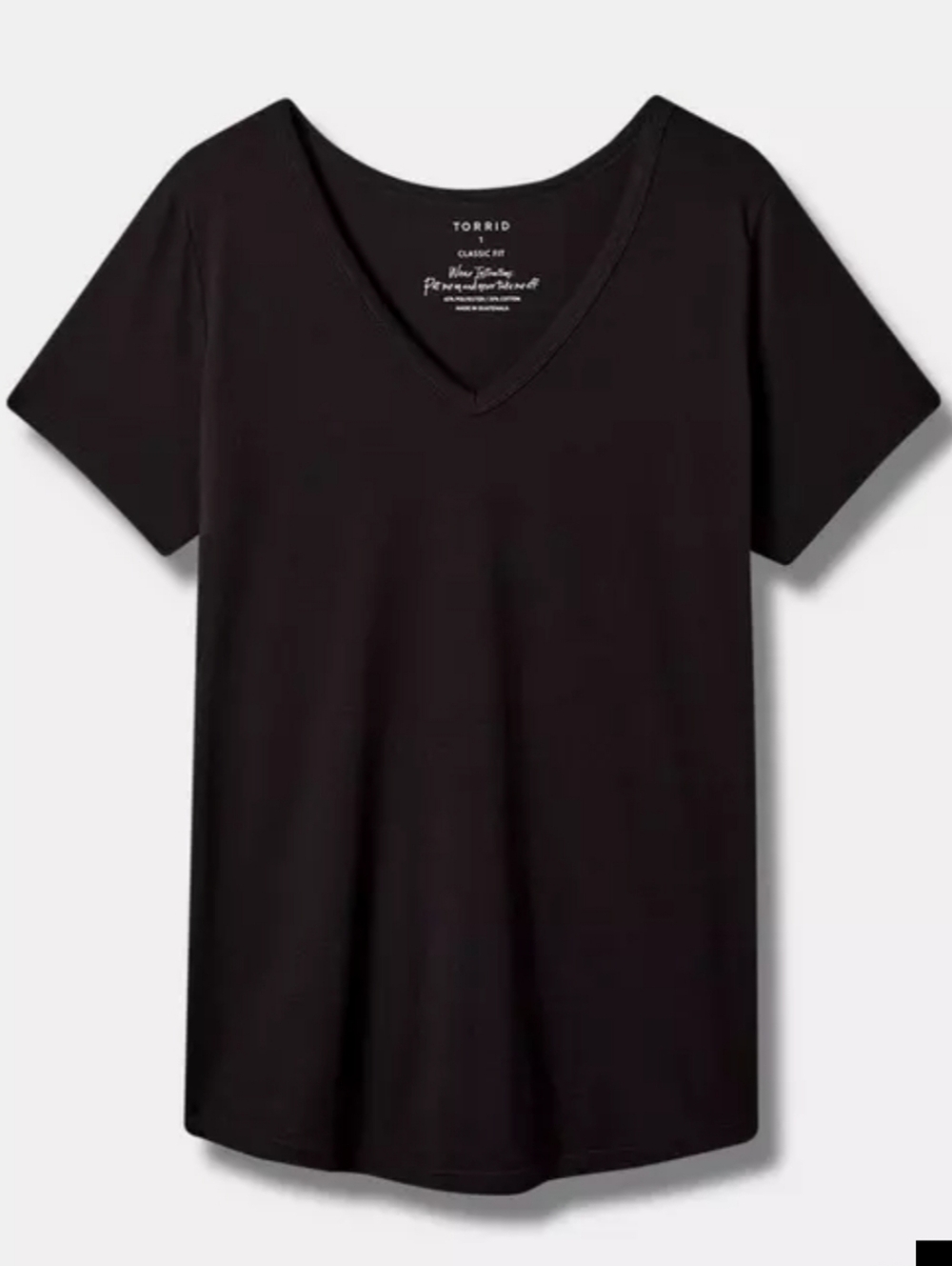 Torrid Girlfriend Signature Jersey V-Neck Tee - Picture 5 of 5